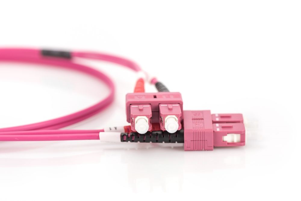 DIGITUS duplex 2xSC + 2xSC MM OM4 50/125µ 1m optikai patch kábel