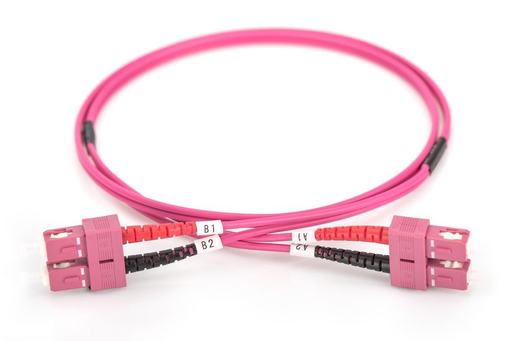 DIGITUS duplex 2xSC + 2xSC MM OM4 50/125µ 1m optikai patch kábel