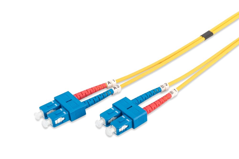 DIGITUS duplex 2xSC + 2xSC SM OS2 9/125µ 5m optikai patch kábel