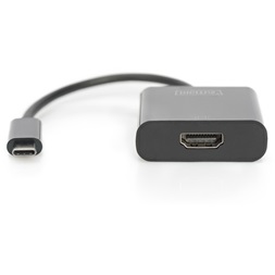 DIGITUS fekete USB 3.0 Type C - HDMI (4K@30Hz) adapter