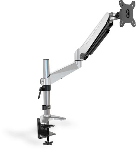 DIGITUS gázrugós C-bilincses univerzális (VESA 75/100) 1-es ezüst monitor tartó konzol