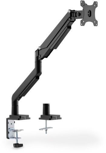 DIGITUS gázrugós C-bilincses univerzális (VESA 75 / 100) 1-es fekete monitor tartó konzol