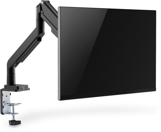 DIGITUS gázrugós C-bilincses univerzális (VESA 75 / 100) 1-es fekete monitor tartó konzol