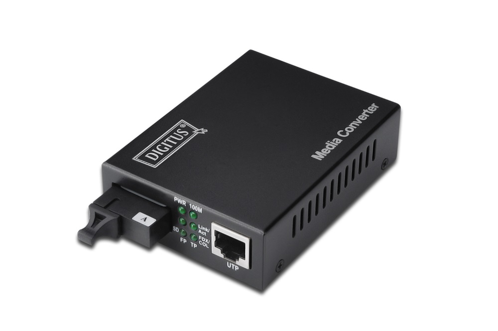 DIGITUS kétirányú Gigabit SM (RJ45-SC) média konverter