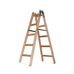 DRABEST STANDARD 2x5 lépcsős fa létra, összecsukható