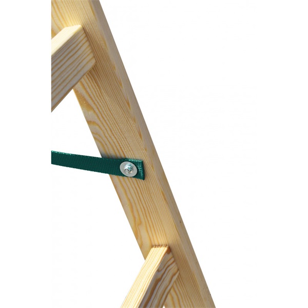 DRABEST STANDARD 2x6 lépcsős fa létra, összecsukható