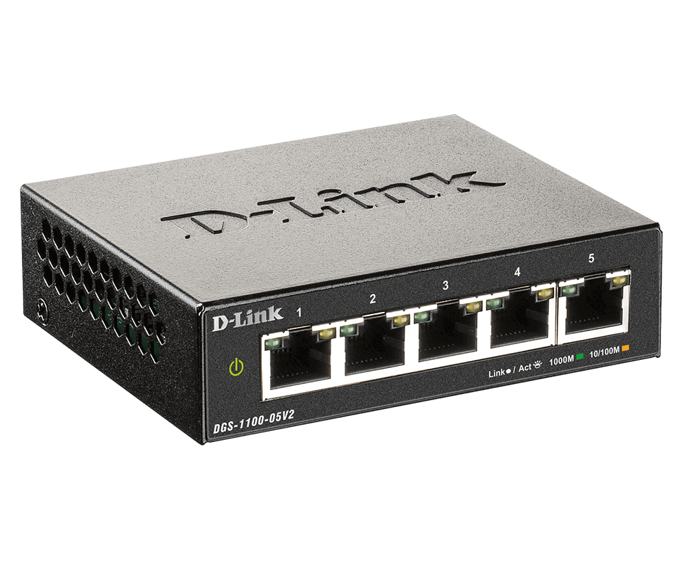 D-Link DGS-1100-05v2 5port GbE LAN Smart switch