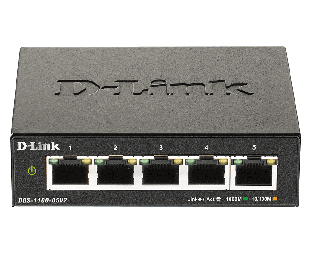 D-Link DGS-1100-05v2 5port GbE LAN Smart switch
