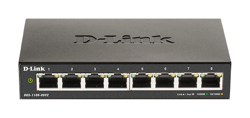 D-Link DGS-1100-08v2 8port GbE LAN Smart switch