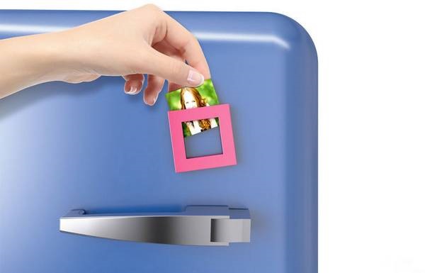 Dahle Mega XL 75x75mm négyzet alakú rózsaszín mágnes fénykép keret