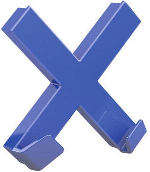 Dahle Mega XL 90x90mm kereszt alakú kék mágneses akasztó