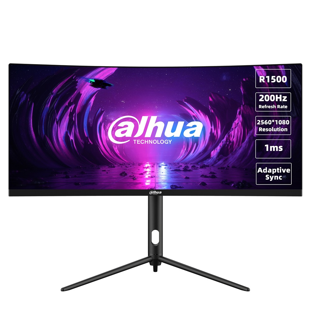 Dahua 30" LM30-E330CA UWFHD VA 200Hz HDMI/DP ívelt gamer monitor
