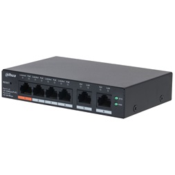 Dahua CS4006-4ET2ET-60 4x10/100 Mbps PoE + 2x10/100 Mbps uplink/60W/Cloud Managed PoE Switch