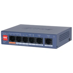 Dahua CS4006-4ET2GT-60 4x10/100 Mbps PoE + 2x1 Gbps uplink/60W/Cloud Managed PoE Switch
