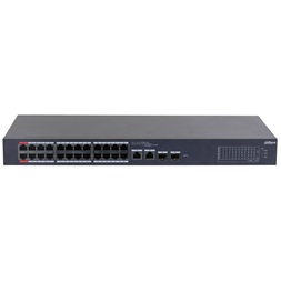 Dahua CS4226-24ET-375 24x10/100 Mbps PoE + 2x1 Gbps RJ-45/SFP Combo Uplink/375W/Cloud Managed PoE Switch