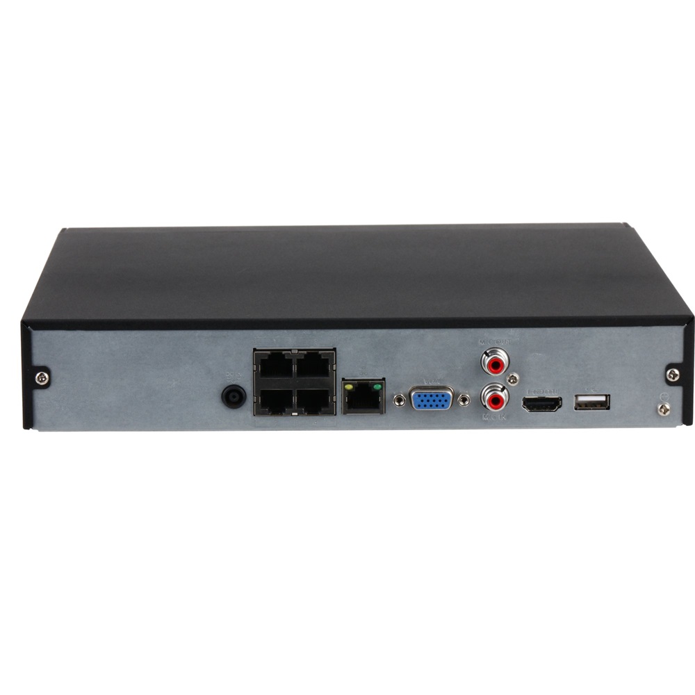 Dahua NVR4104HS-P-4KS3 /4 csatorna/H265+/80 Mbps rögzítés/Lite/1x Sata/4x PoE/ hálózati rögzítő(NVR)