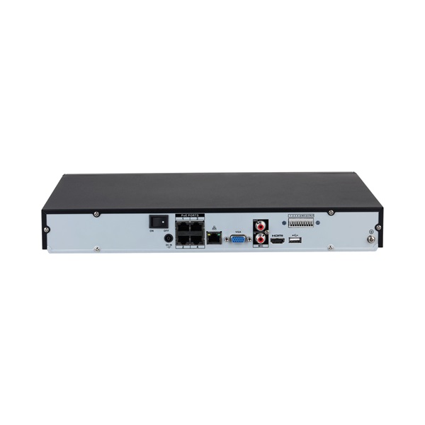 Dahua NVR4204-P-EI /4 csatorna/H265+/80 Mbps rögzítés/AI/2x Sata/4x PoE/WizSense hálózati rögzítő(NVR)