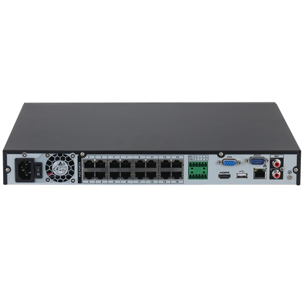 Dahua NVR4216-16P-4KS3 /16 csatorna/H265+/160 Mbps rögzítés/Lite/2x Sata/16x PoE/ hálózati rögzítő(NVR)