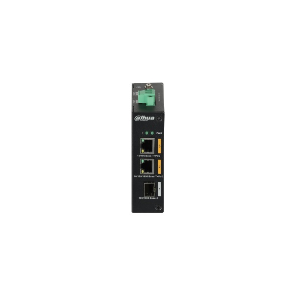 Dahua PFS3103-1GT1ET-60-V2 1x 10/100(Hi-PoE/PoE+/PoE)+1x 100/1000(Hi-PoE/PoE+/PoE)+1x SFP uplink, 60W PoE switch