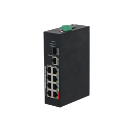 Dahua PFS3110-8ET-96-V2 2x 10/100(Hi-PoE/PoE+/PoE)+6x 10/100(PoE+/PoE)+1x gigabit uplink+1x SFP uplink, 96W PoE switch