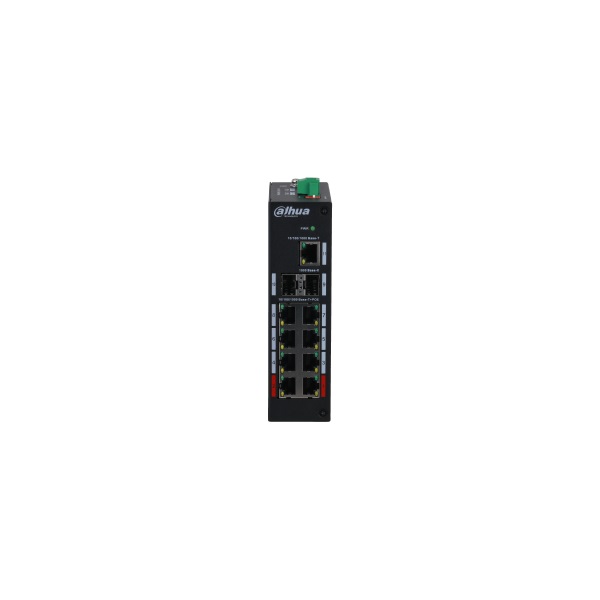 Dahua PFS3211-8GT-120-V2 2x100/1000(Hi-PoE/PoE+/PoE)+6x 100/1000(PoE+/PoE)+2x SFP uplink+1x gigabit uplink, 120W PoE swi
