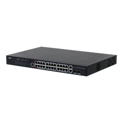 Dahua PFS4226-24GT-370 24x 100/1000(HighPoE(1,2)/PoE/PoE+ 370W)+2x gigabit/SFP combo uplink menedzselhető PoE switch