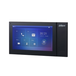 Dahua VTH2421FB-P érintő kijelzős/7"/beltéri egység/fekete IP video kaputelefon beltéri egység