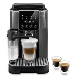DeLonghi ECAM223.61.GB fekete tejhabosítóval automata kávéfőző