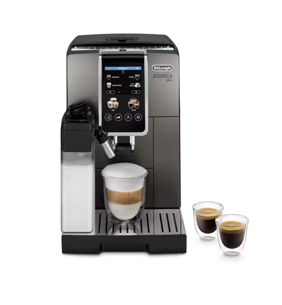 DeLonghi ECAM380.95.TB Dinamica Plus fekete tejhabosítóval automata kávéfőző