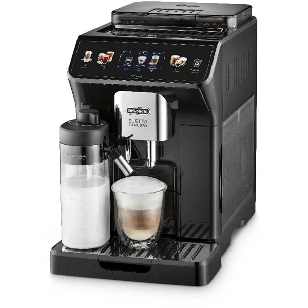 DeLonghi ECAM450.65.G Eletta Explore sötétszürke tejhabosítóval automata kávéfőző (Újszerű)
