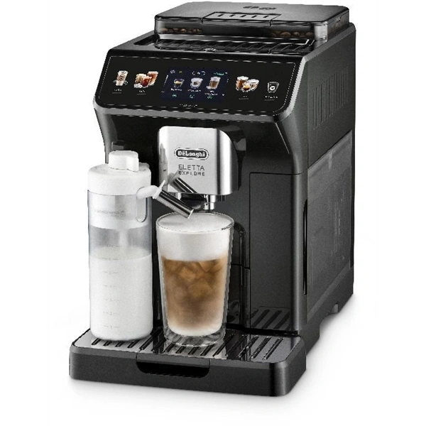 DeLonghi ECAM450.65.G Eletta Explore sötétszürke tejhabosítóval automata kávéfőző (Újszerű)