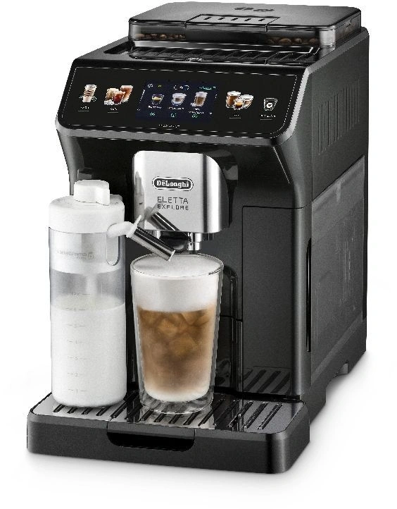 DeLonghi ECAM450.65.G Eletta Explore sötétszürke tejhabosítóval automata kávéfőző (Újszerű)