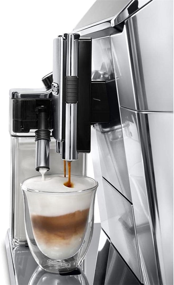 DeLonghi ECAM 650.75.MS PrimaDonna Elite ezüst tejhabosítóval automata kávéfőző