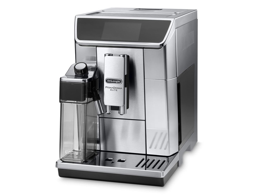 DeLonghi ECAM 650.75.MS PrimaDonna Elite ezüst tejhabosítóval automata kávéfőző