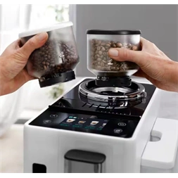 DeLonghi EXAM440.55.W Rivelia fehér tejhabosítóval automata kávéfőző (Újszerű)