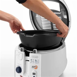 DeLonghi F28533W fehér forgókosaras olajsütő (Újszerű)