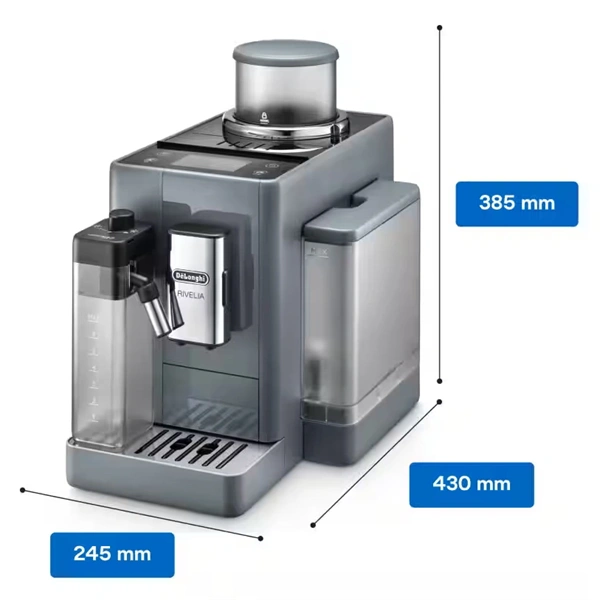 DeLonghi Rivelia EXAM440.55.G LatteCrema grafitszürke automata tejtartályos kávéfőző