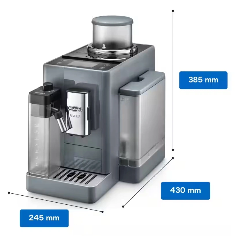 DeLonghi Rivelia EXAM440.55.G LatteCrema grafitszürke automata tejtartályos kávéfőző
