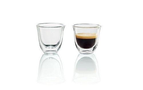 Delonghi DLSC310 espresso pohár, 90 ml, átlátszó, 2db