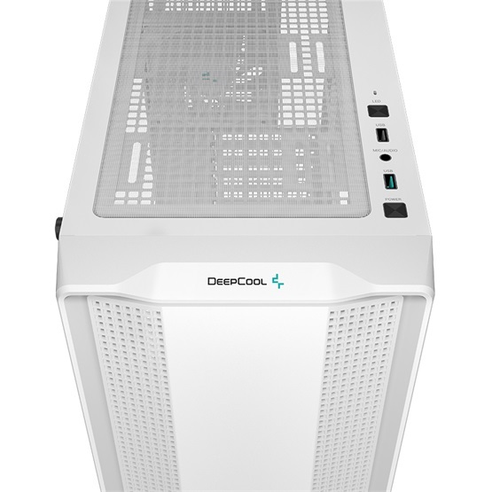 DeepCool CC560 fehér (táp nélküli) ablakos mATX ház