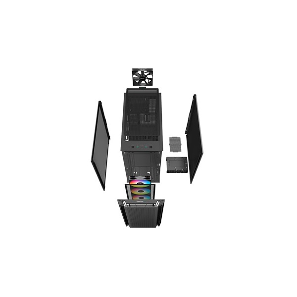 DeepCool CG560 fekete (táp nélküli) mATX ház