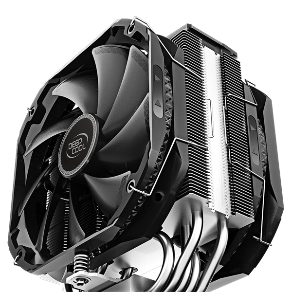 DeepCool CPU Cooler - AS500 PLUS (29dB; max. 120,3 m3/h; 4pin csatlakozó; 5 db heatpipe, 12cm, PWM, RGB LED)
