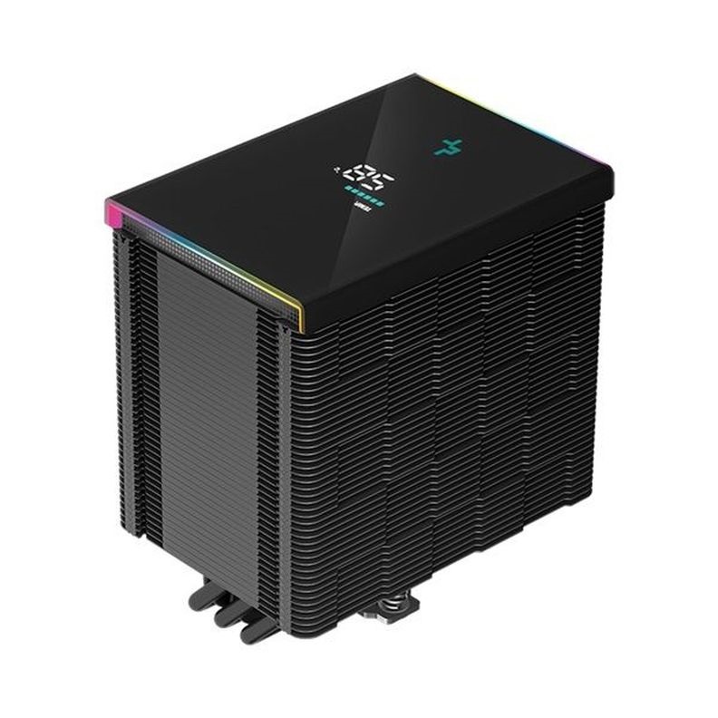 DeepCool CPU Cooler - AK500 Digital (28dB; max, 117,21 m3/h; 4pin csatlakozó, 5 db heatpipe, 12cm, PWM, fekete)