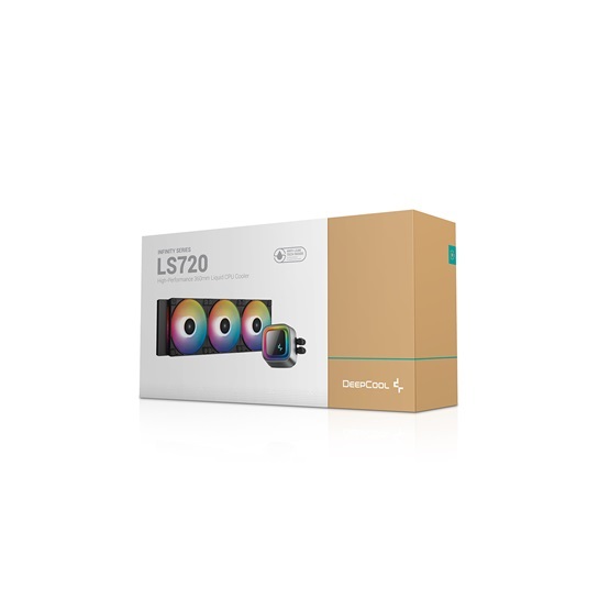 DeepCool CPU Water Cooler - LS720 (max 19dB; max. 145,86 m3/h; 3x12cm, A-RGB LED)