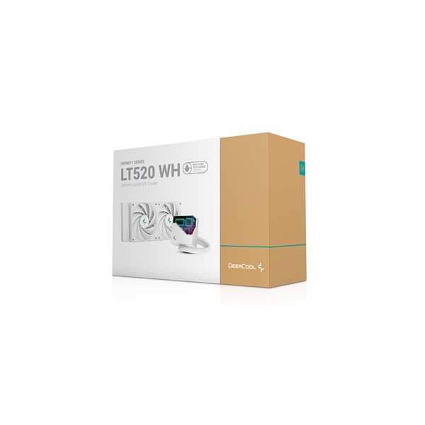 DeepCool CPU Water Cooler - LT520 WH (max 19dB; max. 145,86 m3/h; 2x12cm)