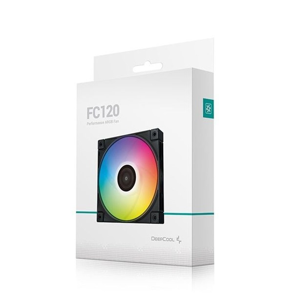 DeepCool Cooler 12cm - FC120 (28dB; max. 105,18 m3/h; 3pin csatlakozó; ház hűtésre,A-RGB, PWM)