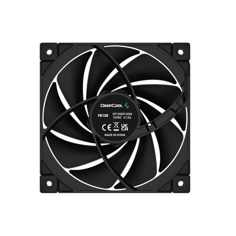 DeepCool Cooler 12cm - FK120 3 IN 1 (28dB; max. 117,21 m3/h; 4pin csatlakozó; ház hűtésre,PWM)