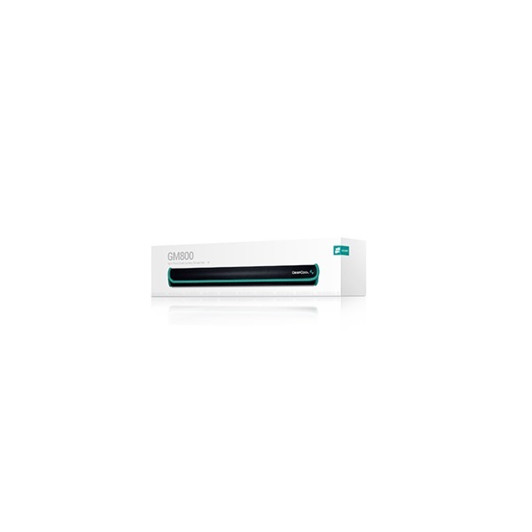 DeepCool Egérpad - GM800 (szövet, csúszásmentes, vízálló, 320x270x3mm, fekete, zöld szegés)