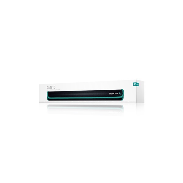 DeepCool Egérpad - GM810 (szövet, csúszásmentes, vízálló, 450x400x3mm, fekete, zöld szegés)