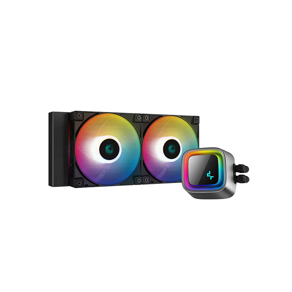 DeepCool LS520 Zero Dark 120mm fekete vízhűtéses processzor hűtő